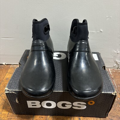 Bogs Boots Seattle Mid Insulated Waterproof Women s Size 9 Black Very Little Use