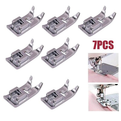 7PCS Presser Foot Kit for Singer, Brother, Janome Low Shank Sewing Machines