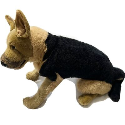 Jumbo huge life size German shepherd plush dog toy Kuschelwuschel 36” vintage
