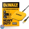 DEWALT Heavy Duty Wireless Charger, 10W Max Fast Wireless Charging Pad Compatible with iPhone 16/15/14/13/12/11/X/8 Pro Max Plus, Samsung Galaxy S22/S21, AirPods (Type C Cable and AC Adapter Included)
