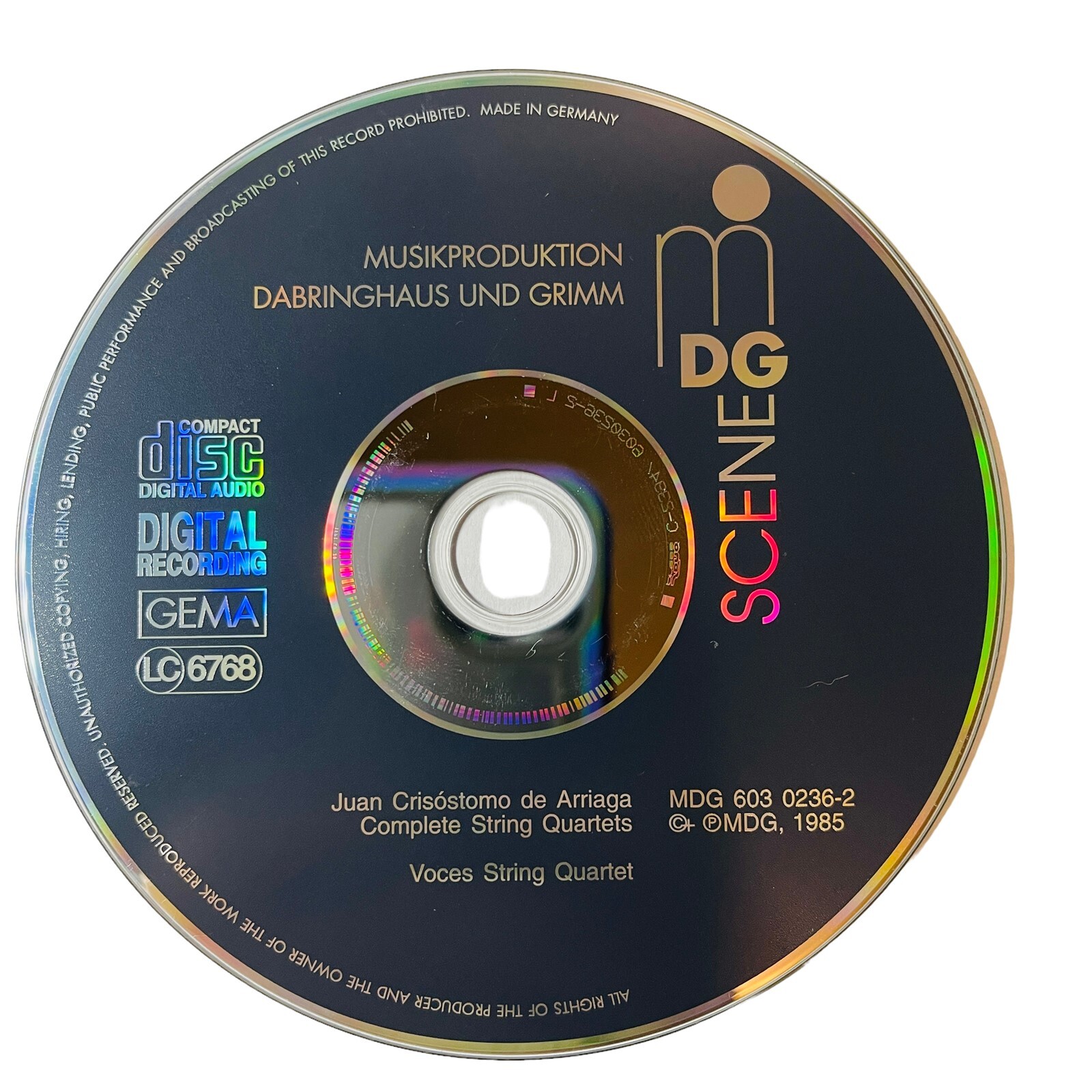 Juan Crisostomo de Arriaga Complete String Quartets CD Voces String Quartet