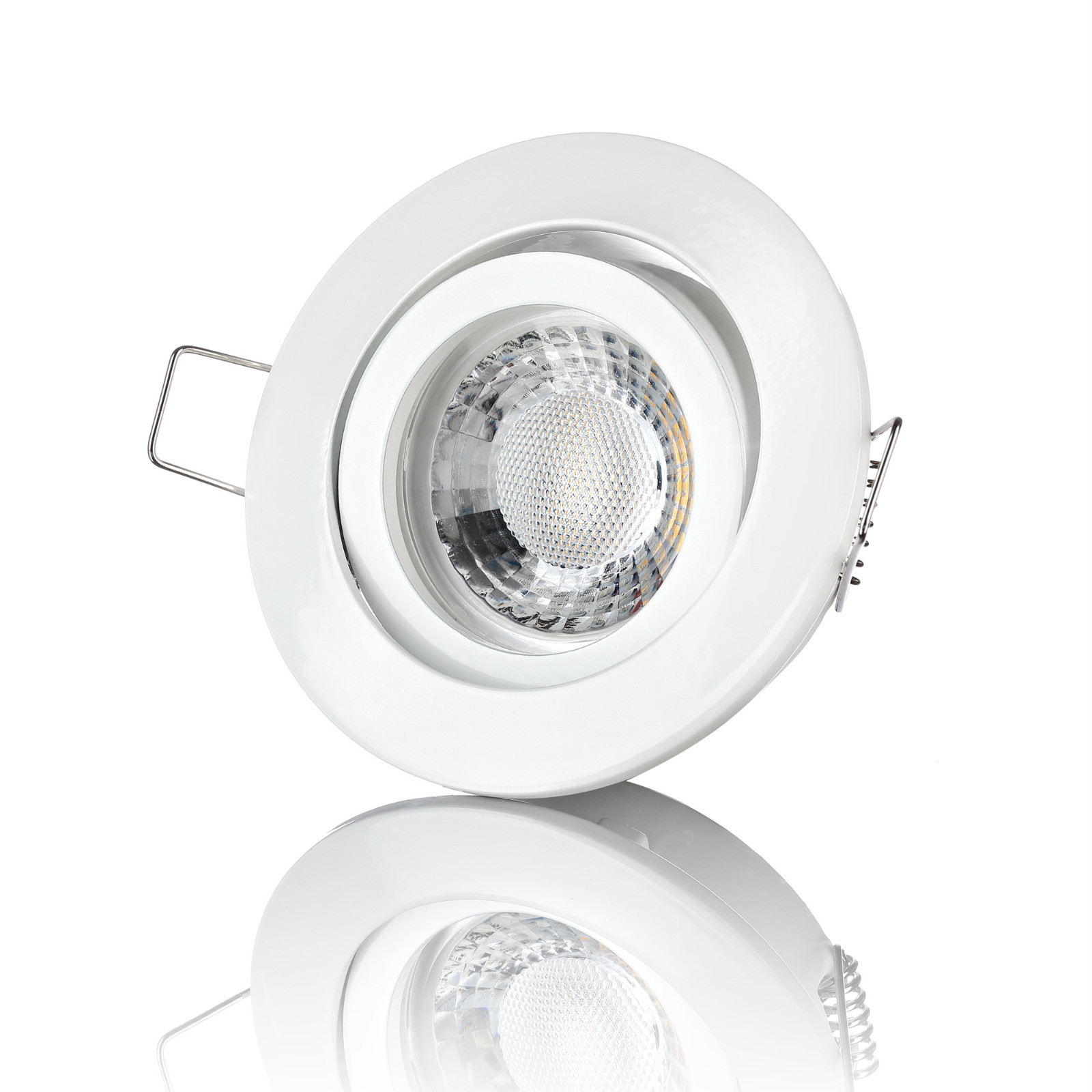 LED Einbaustrahler 230V Flach Dimmbar 5W Deckenstrahler Einbauleuchte lambado® eBay