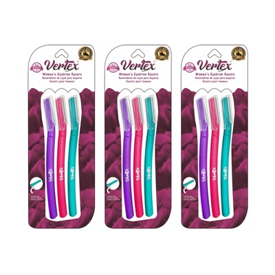 Womens Eyebrow Razor Dermaplaning - Razors 9pcs Vertex Brow Shaping Women Fac...