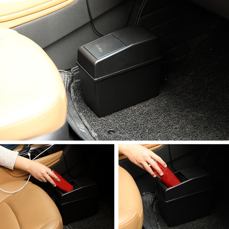 Trash Can Detachable Garbage Bin W/ Well-sealed Lid&anti-slip Pads
