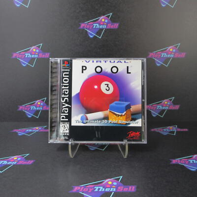 Virtual Pool PS1 PlayStation 1 + Reg Card - Complete CIB