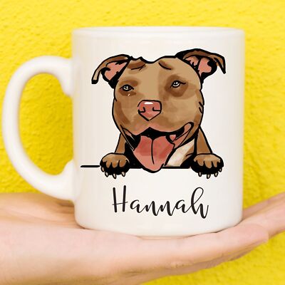 Personalised Pitbull Mug | Pitbull Gifts | Gifts For Pitbull Lovers