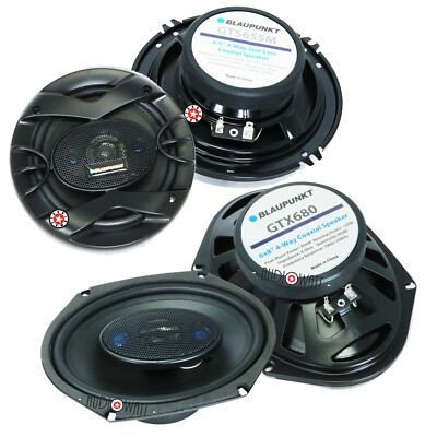 2x BLAUPUNKT GTX680 6''X8'' 4-WAY 600W SPEAKERS + 2x GTS655 6.5'' 250W SPEAKERS