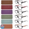 BLS BLUES Reading Glasses for Women/Men Blue Light Blocking, Fashion Readers Anti Eye Strain/Migraine Eyeglasses 6 Packs/Case
