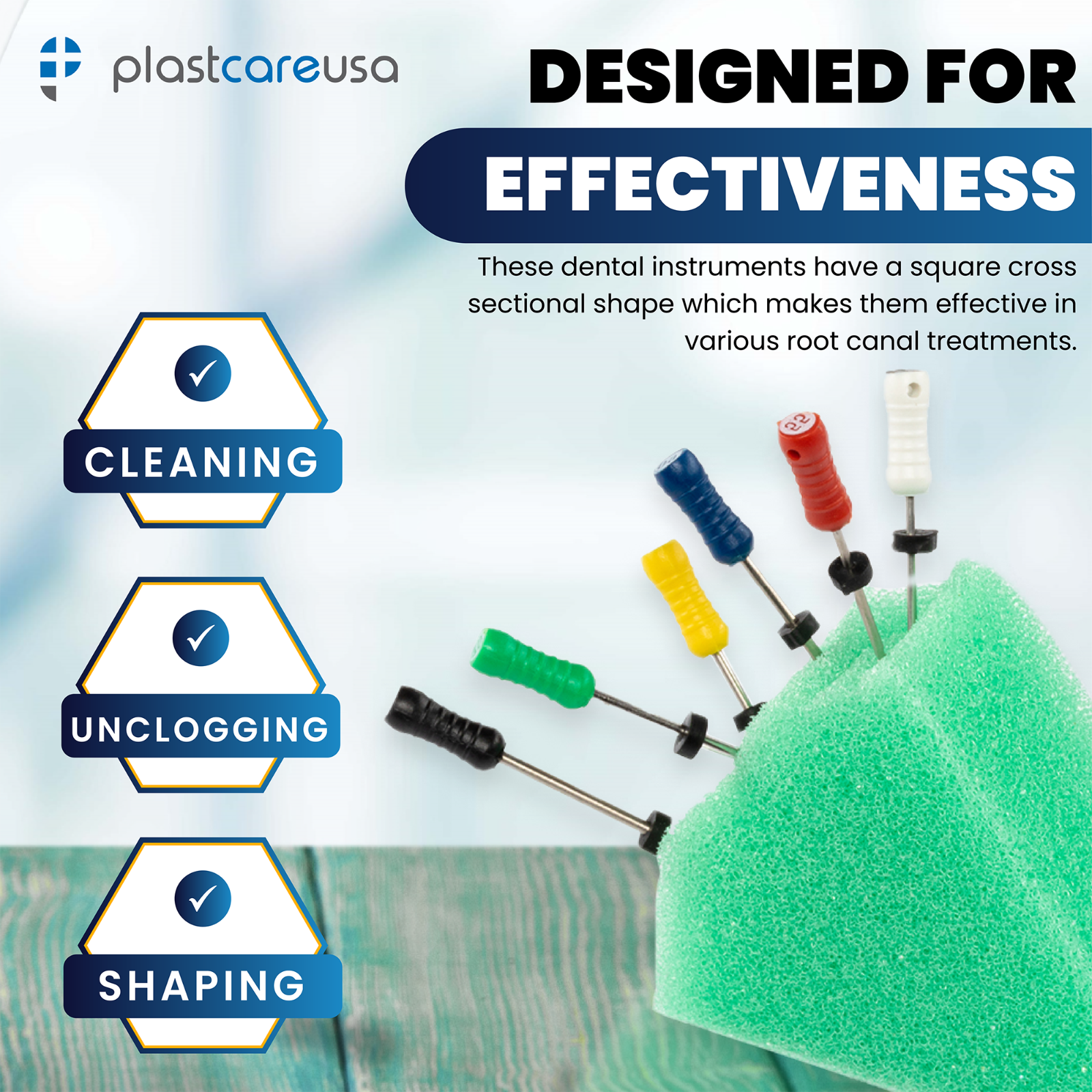 Size 8 25mm Endo K-Files, Endodontic Dental K Files (Premium Stainless Steel)