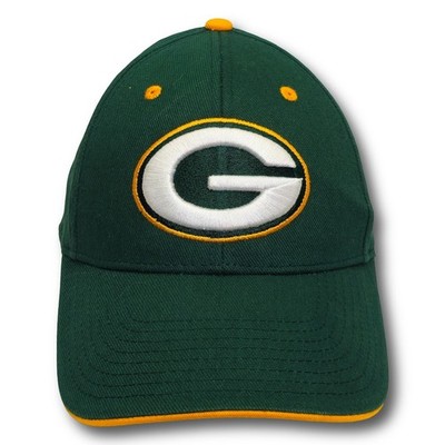 Vintage NFL Team Apparel Green Bay Packers Hat OSFA Green Gold Excellent Snapbac