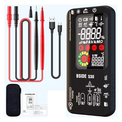 BSIDE S30 LCD Digital Multimeter DC AC Voltage Current Ohm Rechargeable Tester