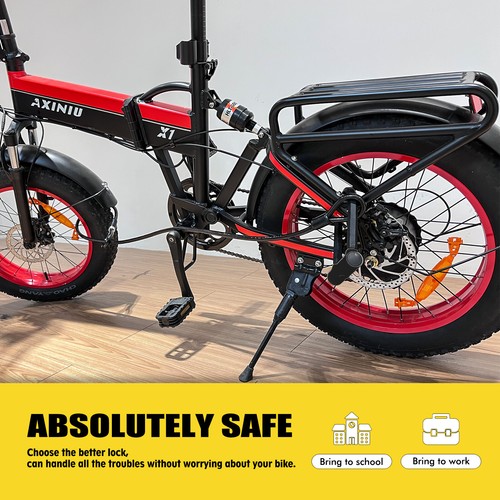 Heavy Duty Bike U Lock Anti-theft Cycling Motorcycle Bold Lock Extension Chain