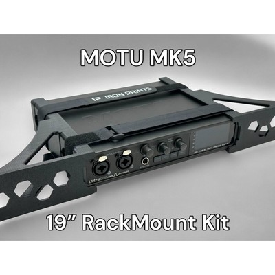 Motu UltraLite Mk5 19 inch 1.5U Rack Mount Kit; Bands & Strap Included