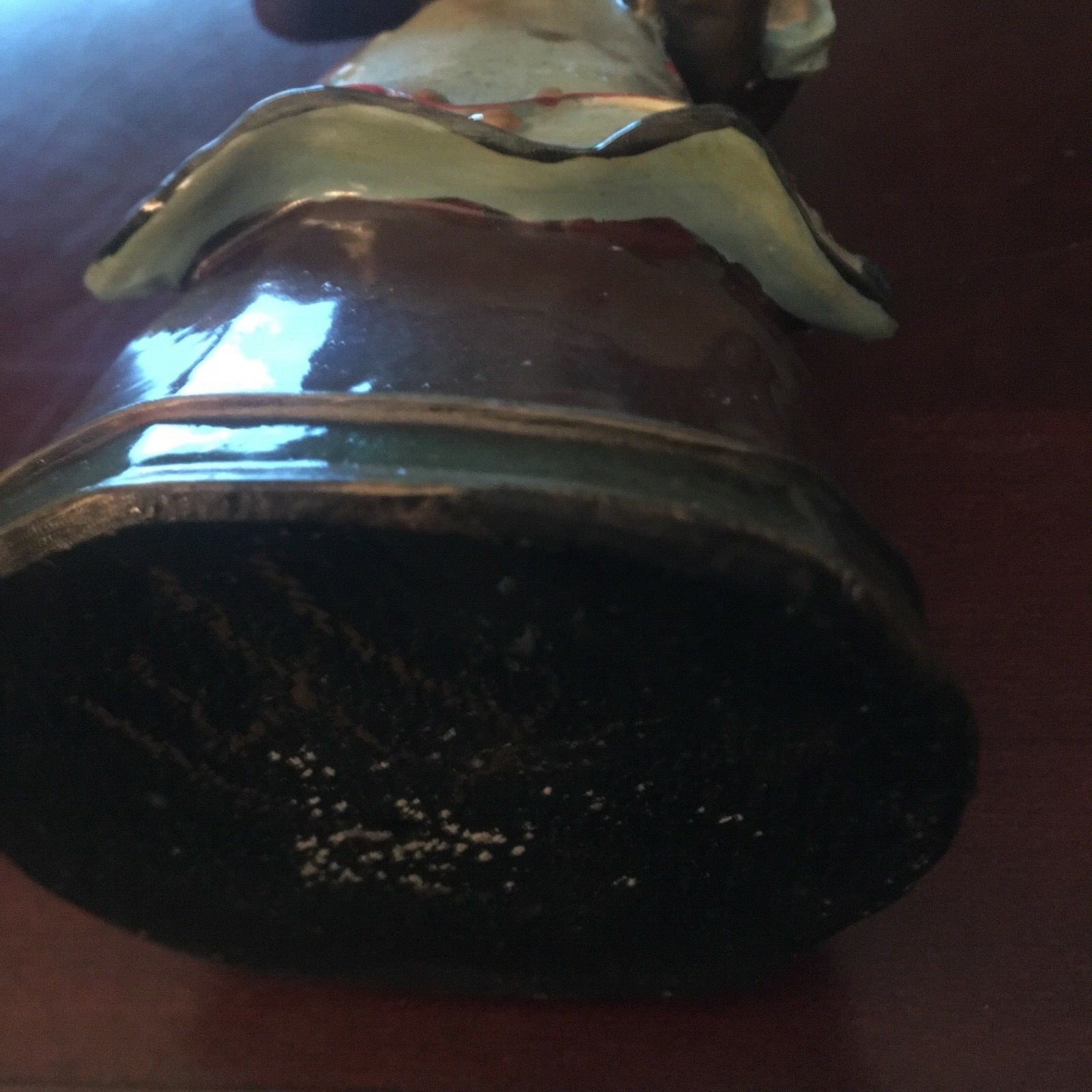 Vintage 'Pilgrim Lady w/ Garden Bounty' Thanksgiving Ceramic Figurine 8.5” Tall