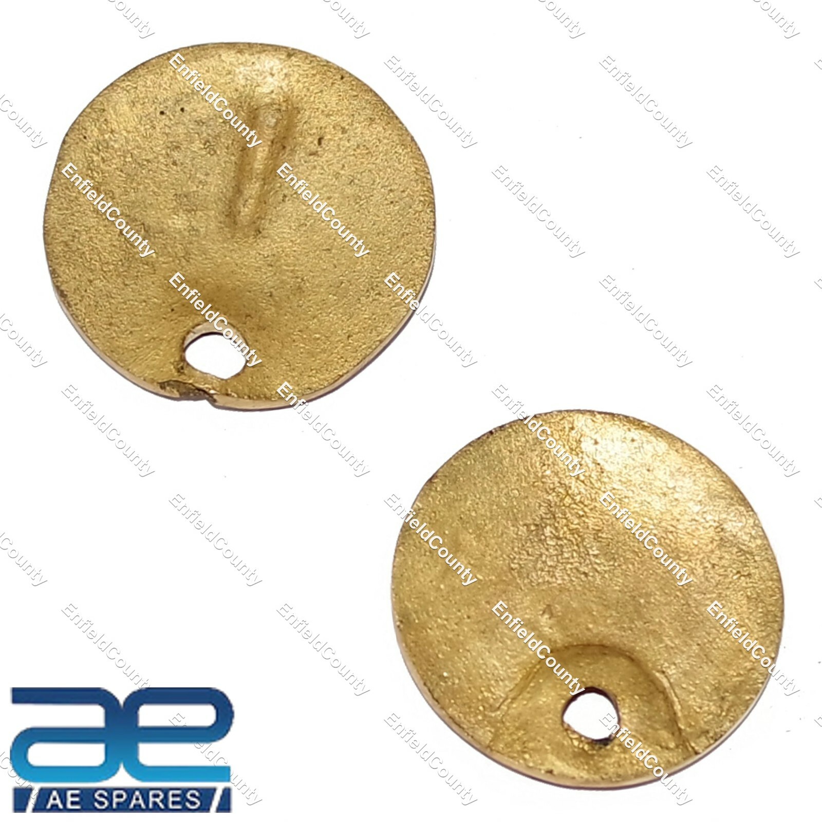 Pair Inspection Cap Brass Made For Royal Enfield Early Model 145251 