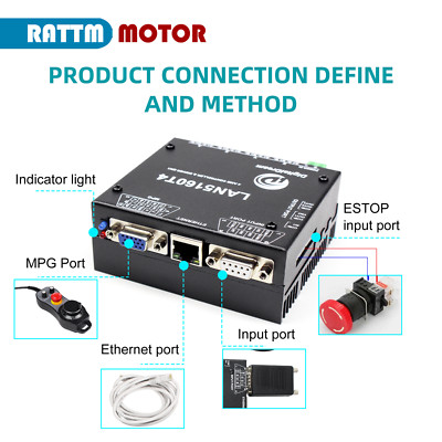 4 Axis CNC Motion Digitaldream MACH3 Ethernet Controller Driver Kit LAN5160T4