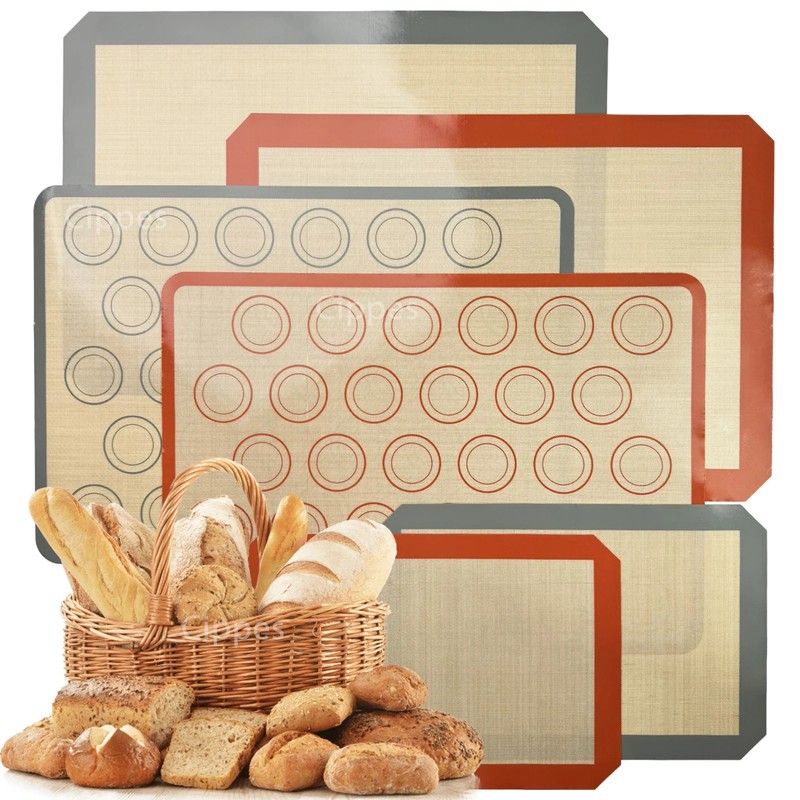 1PC Silicone Baking Mat for Oven, Thin 0.4Mm, Reusable Non Stick Heat Resistant