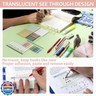 ONEDONE Transparent Sticky Notes -700 Sheets Clear Sticky Notes Tabs for Annotating Books, Translucent Book Annotation Kit w/Index Tabs Book Markers Office and School Supplies