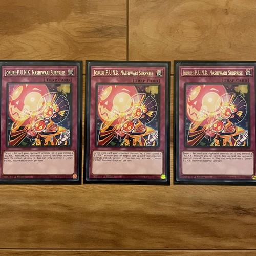 yu.ri YuGiOh 3x Joruri-P.U.N.K. Nashiwari Surprise GRCR-EN012 Rare