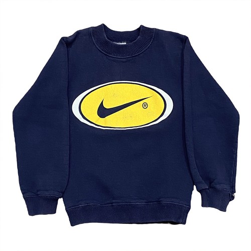 トップス 90s NIKE BIG SWOOSH sweat Vintage 90's Nike Big Check/Swoosh Sweatshirt Boys Small | eBay