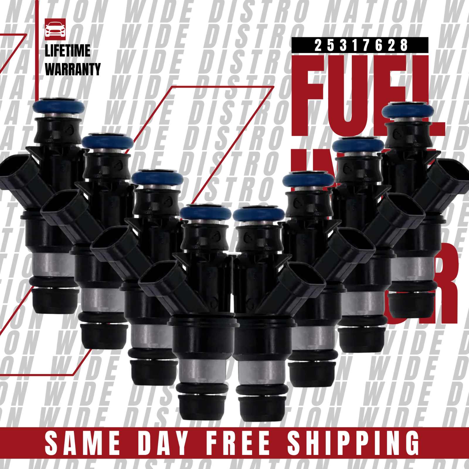 TEST REPORT Delphi 8 Fuel Injectors Set for GMC Savana 2500 4.8L V8 25317628