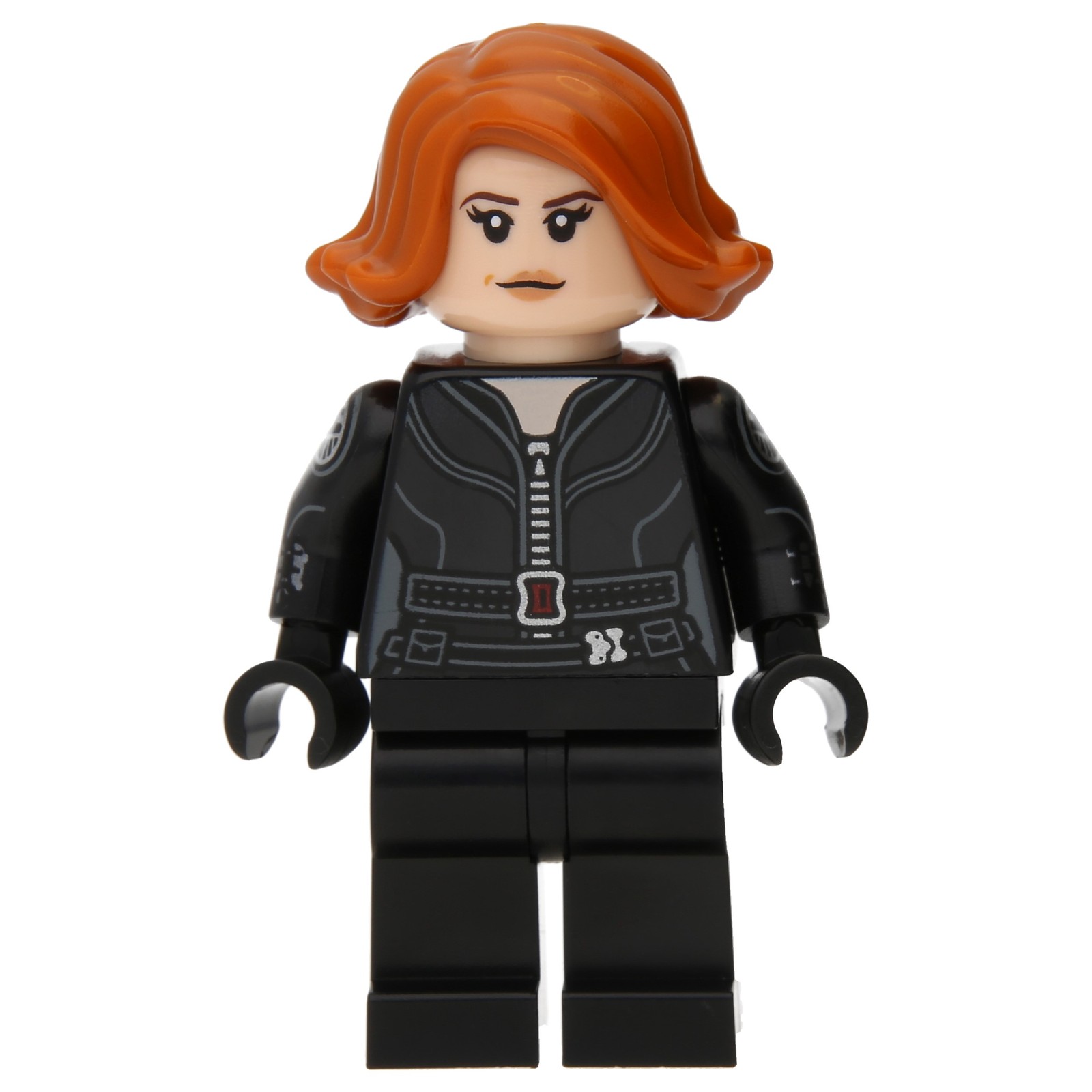 Black Widow - Black Jumpsuit, Dark Orange Short Hair…