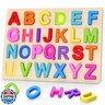 Zeoddler Alphabet Puzzles, Wooden Puzzles for Toddlers, ABC Shape Puzzles for Kids, Preschool Learning Activities, Gift for Girls Boys