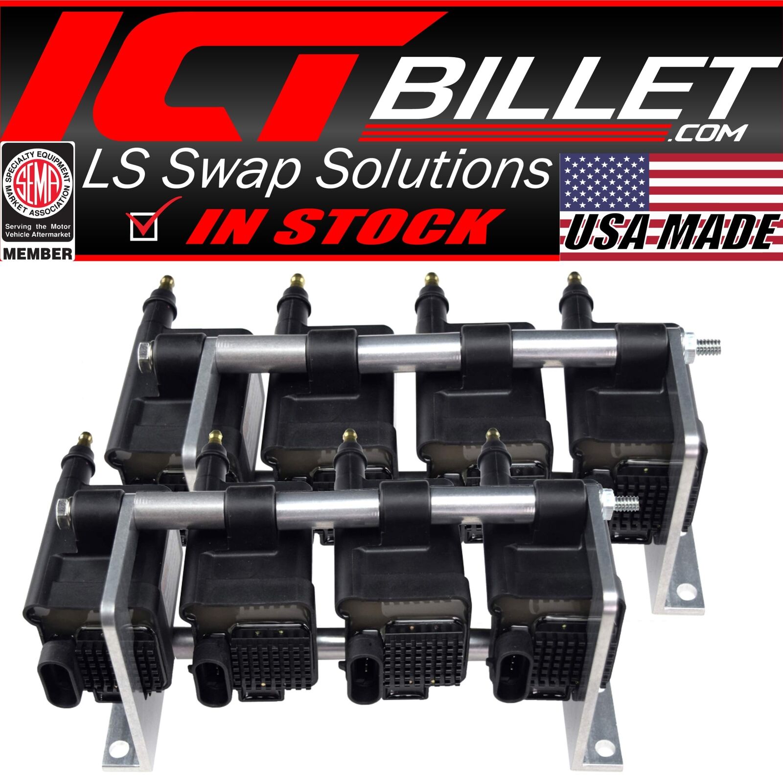 Holley Remote GM LS Coil Backet Relocation Kit Gen V Holley Remote GM LS Coil Backet Relocation Kit Gen V