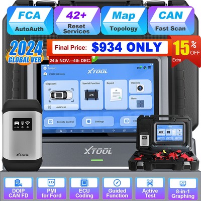 XTOOL IP919 E.CU Coding Scanner OBD2 Diagnostic Scan Tool K/ey Program AutoAuth