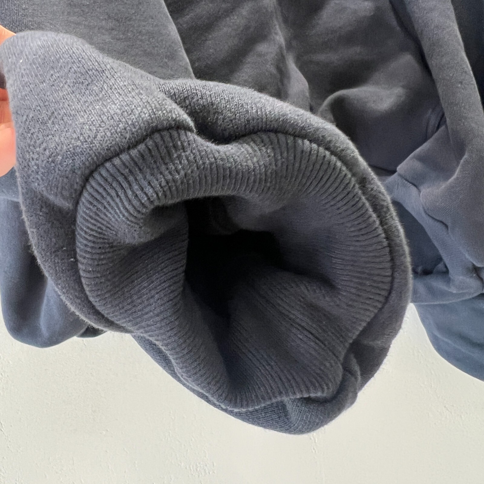Pre-owned Yeezy Gap Engineered By Balenciaga Dove Hoodie Washed Black 472996-00