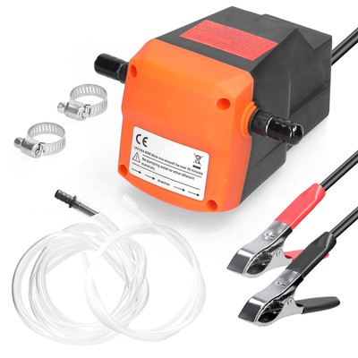 80W Oil Change Pump Extractor 12V Oil Diesel Fluid Transfer Extraction Pump V5A2