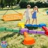 HappyField Balance Beam for Kids 18Pcs Non-Slip Stepping Stones Obstacle Course for Toddlers 3 Years + Indoor Outdoor Balance Board Kids Sensory Montessori Interactive Toys (Green)