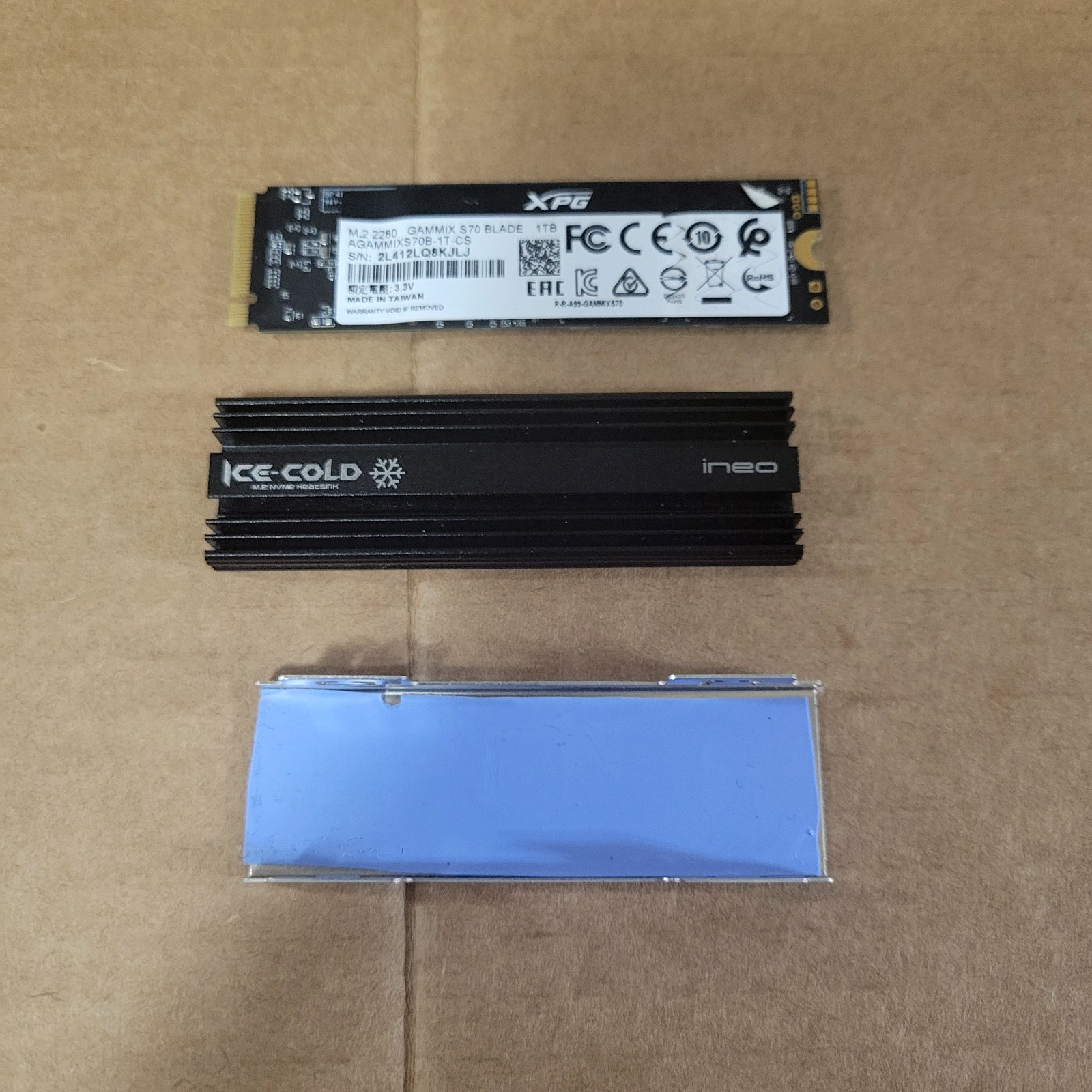 内蔵型SSD M.2 2280 SSD 1TB XPG GAMMIX S70 BLADE XPG GAMMIX S70 Blade M.2 2280 1TB PCI-Express 4.0 x4, NVMe