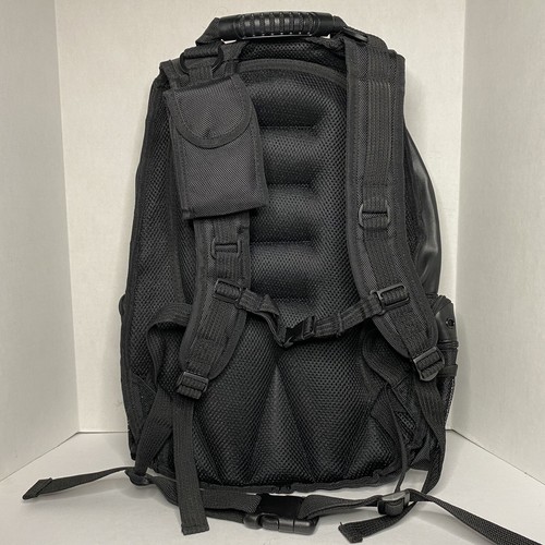 Army National Guard  Black Tactical Backpack Computer Laptop Bag Leather