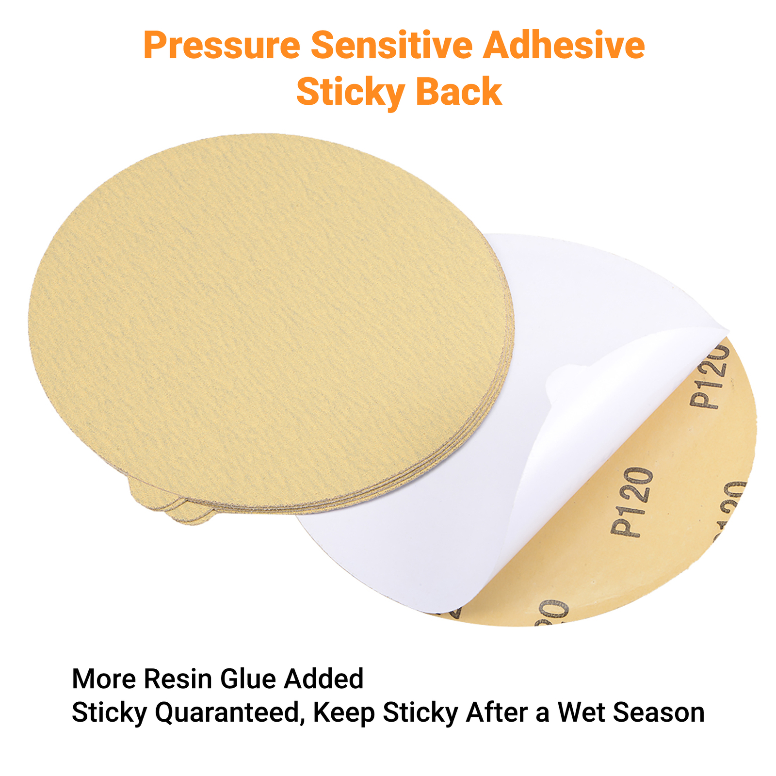 6 in PSA Sanding Disc Self Adhesive 40-800 Grit Sticky Back DA Sander Sandpaper