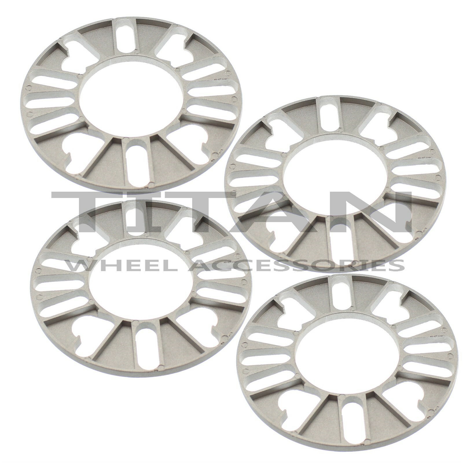 (4) 8mm 4 Lug wheel Spacers | Fits Honda Mazda Acura Scion Suzuki | Flat Spacer