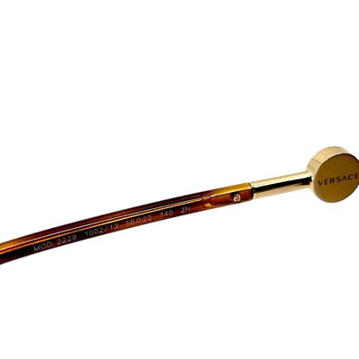 Pre-owned Versace Sunglasses Mod.2229 1002/13, Authentic In Brown