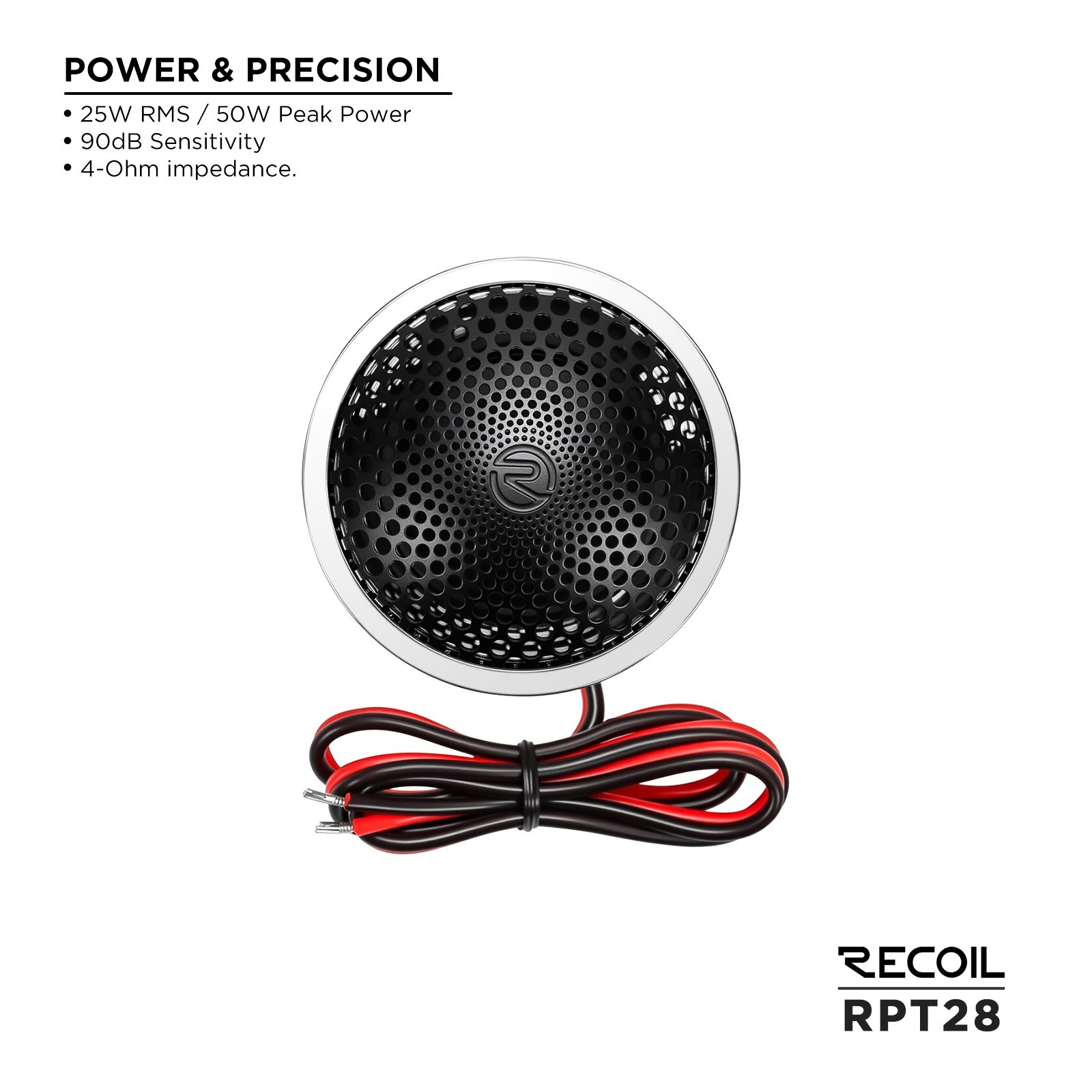 RECOIL RPT28 Hi-Fi Rear Chamber Tweeter for Premium Car Audio | eBay