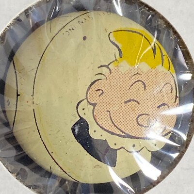 Hans Kellogg's Pep Pinback Cereal Premium Prize c1945-46 Off-Center Print Error