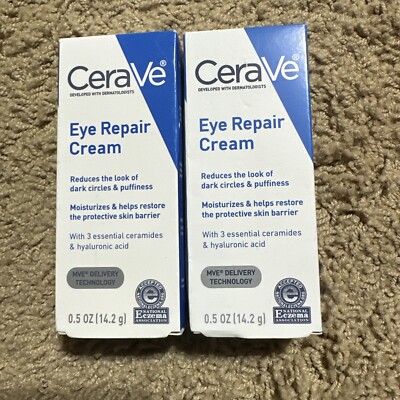 2X Skin Area CeraVe for Eye Puffiness Suitable for Delicate Skin Under Eye Area
