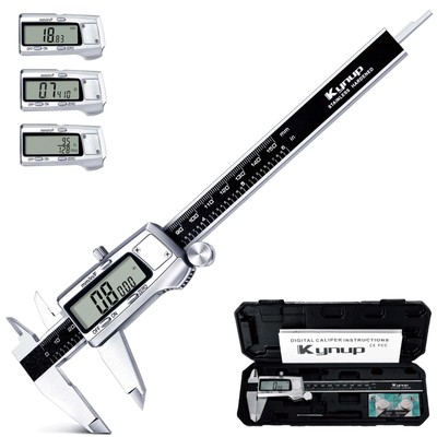 Digital Caliper, Caliper Measuring Tool, Micrometer Dial Vernier Caliper Digi...
