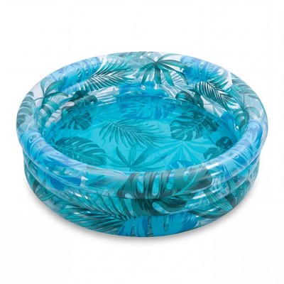 Planschbecken aufblasbar rund Swimmingpool Garten Pool Kinder Blau