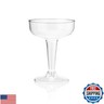 True Party Disposable Plastic Champagne Coupe Glasses Cocktail Set, Durable Home Wine Bar Accessories for Birthday Wedding, 5 oz Set of 20