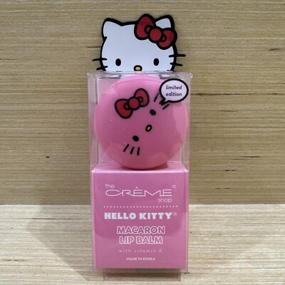 NEW The Crème Shop x Sanrio - Hello Kitty Macaron Lip Balm - Icing On The Cake