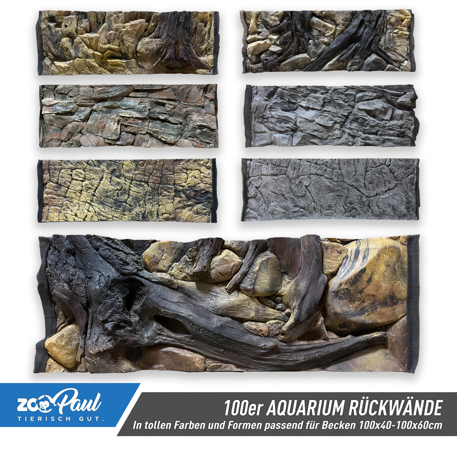 Aquarium Hintergrund 3D Rückwand 100x40 Cm Handgefertigte Strukturwand In Felsoptik Sicher Fue