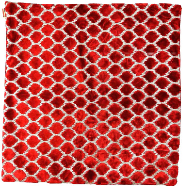 Caldeira Red Velvets Throw pillows Cushions 23x23 Luxury Belgian Fabric Lot of 2
