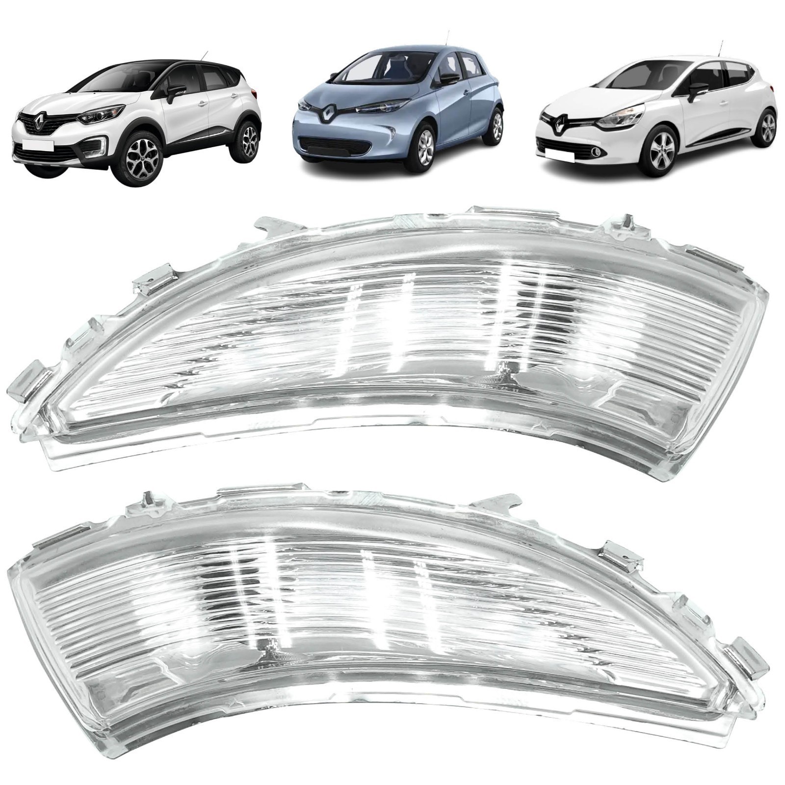 2 Left Right Mirror Turn Signals for Clio 4, Captur, Zoe | 261604623R