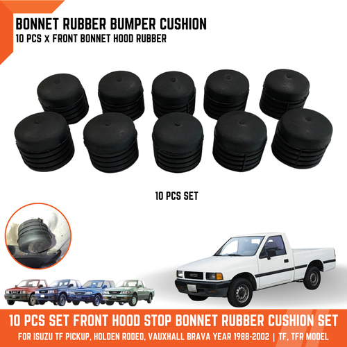 10x Front Hood Bumper Cushion Rubber For Isuzu Pickup TF Chevrolet LUV 88-02