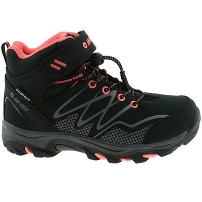 girls black walking boots