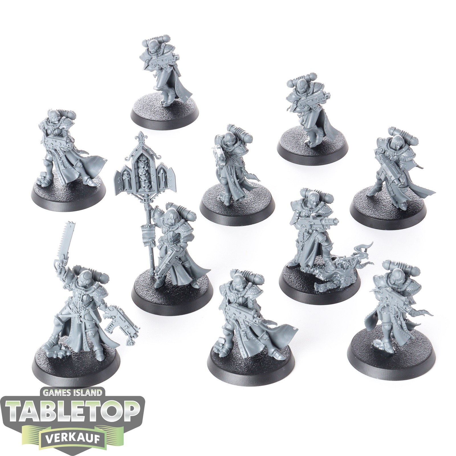 Adepta Sororitas - 10 Battle Sisters Squad - unbemalt